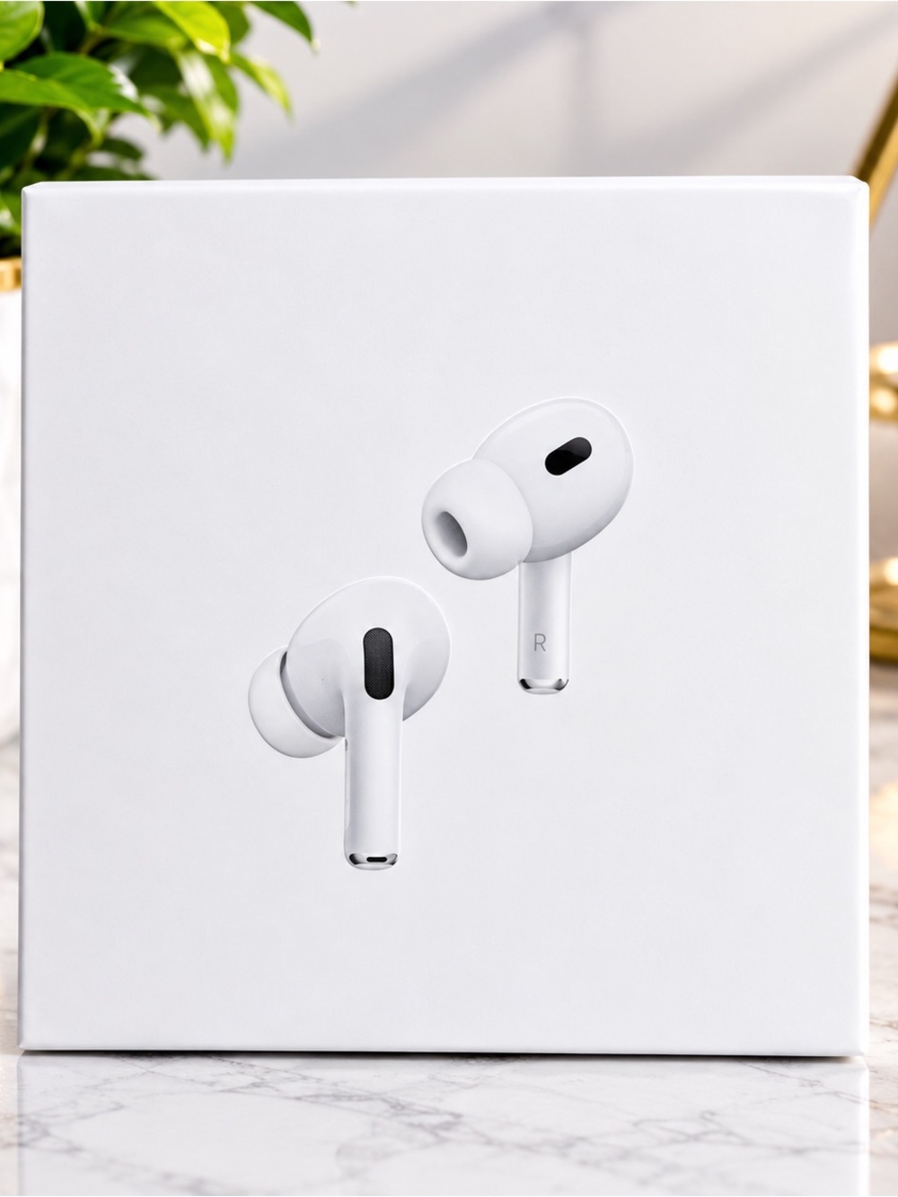 White AirPods Pro in White